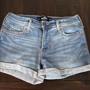 Hollister Women's Blue Denim Shorts